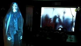 14 projectors using AtmosFEARfx files (clip 2) - Halloween 2017