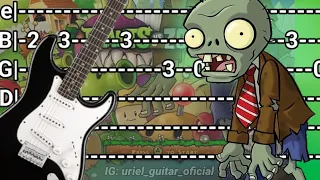 Plants vs Zombies Guitar Tutorial Main Theme Tabs | Cover