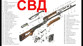 7,62 мм снайперская винтовка системы Драгунова (СВД) SWD