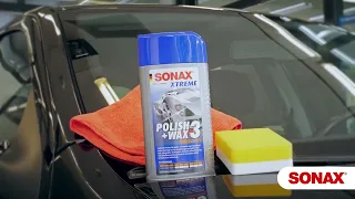 How to Use SONAX XTREME Polish + Wax No. 3 | Car Cleaning Agent 500 ML #haseebautos #sonaxpolish+wax