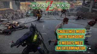 World War Z Challenge Hard With randoms | Defenceless | Heavy Hitters | Restless horde