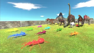 Race to eat Neon Alien Ants - Animal Revolt Battle Simulator