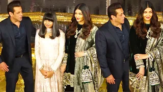 EX Lover Salman Khan and Aishwarya Rai Recent Stunning Appearance At Mukesh Ambani Cultural Opening