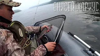 Енисей.  Хариус.  Рыбалка на выходных. Луговское 🚤 🎣