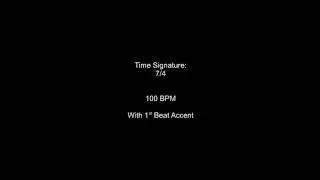 Metronome 7/4 100BPM w/ 1st Beat Accent