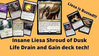 Overpowered EDH Liesa Shroud of Dusk life gain and drain deck tech !!