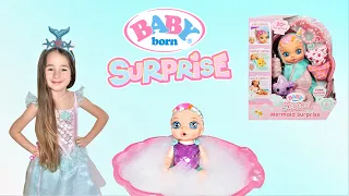 Leina opening the new Baby Born Mermaid Surprise | Unboxing