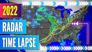 Captivating 2022 Full Year Radar Timelapse [Superstorms, Hurricanes, Severe Weather, Snowstorms]