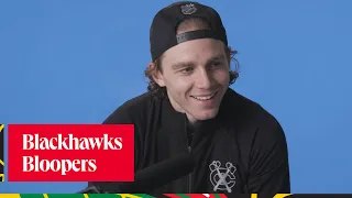 Bloopers with Patrick Kane, Alex DeBrincat, Adam Boqvist & more | Chicago Blackhawks