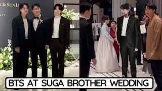 OMG Jungkook & Jimin Attend Suga Brother Wedding in Seoul BTS at Wedding Event Taehyung Paris Jennie