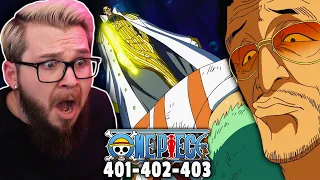 KIZARU IS OP AF! | One Piece Ep 401 402 403 REACTION