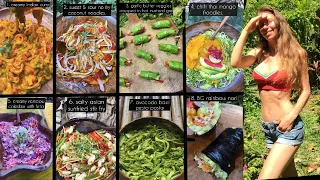 8 Savory Raw Food Dinners I eat to maintain 40lb weight loss / The Frugivore Diet #shorts