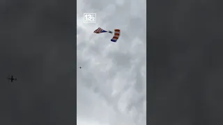 Parachuting into #FreedomFest in Virginia Beach! #shorts