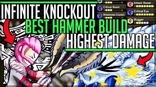 New Best Hammer Build - Infinite Knockout - Highest Damage - Monster Hunter World Iceborne! #mhw