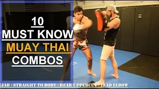 (2020) 10 MUST KNOW Muay Thai Combos For Beginners...