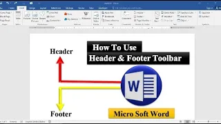 Header & Footer Toolbar | Microsoft Word #ITCEO