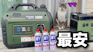 A generator that won't surprise dogs and cats! Can be used with gas or gasoline | EENOUR DK3000iSDF