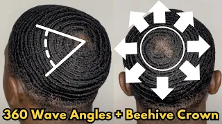 360 Wave Brush Angles + Beehive Crown Angles