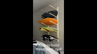 Cheap and easy to build wakeboard rack