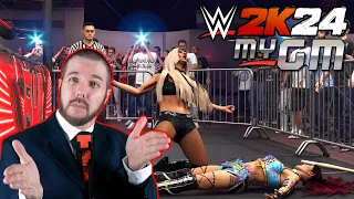 WWE 2K24 MyGM #11: Queen vs Genius