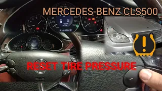 How to Reset Tire Pressure Monitoring System (TPMS) on a Mercedes Benz CLS500 W219 | E-CLASS W211