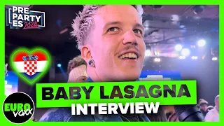 🇭🇷 BABY LASAGNA - RIM TIM TAGI DIM (RED CARPET INTERVIEW) // PrePartyES // Croatia Eurovision 2024