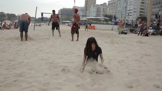 Angelina Jordan on the beach in Brazil Rio