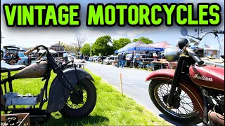 The Vintage Motorcycles of AMCA: Harley Davidson, Indian & More!