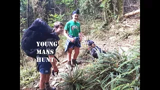 Young mans hunt