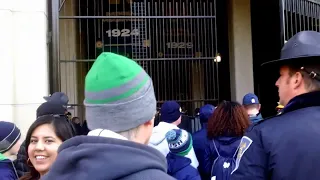 USC band enters Notre Dame Stadium