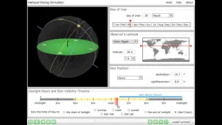 Heliacal Rising (Simulation Usage Training Video)