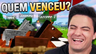 FIZ UMA COMPETIÇÃO ENTRE MEUS CAVALOS NO MINECRAFT #1-27 [+10]