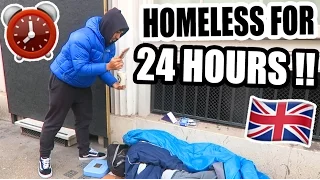 24 HOUR HOMELESS CHALLENGE ON THE STREETS OF LONDON!! ⏰ 🇬🇧 (Social Experiment)