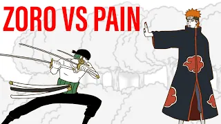 Zoro vs Pain animation