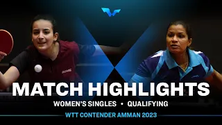 Zeina Sadaqa vs Ishara Madurangi | WS Qual |  WTT Contender Amman 2023