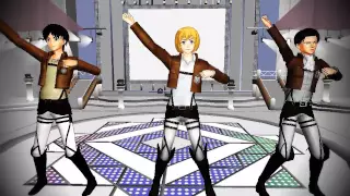 【MMD】進撃の巨人-Attack on Titan-Armin Gangnam Style