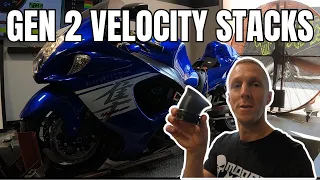 Gen  2 Hayabusa Gains Major Power After Installing Velocity Stacks