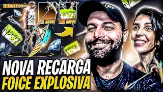 🔥FREE FIRE AO VIVO🔥NOVA RECARGA FOICE EXPLOSIVA🔥RANKEADA INSANA COM OS INCRITOS🔥LIVE ON🔥