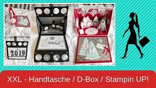 👜 Anleitung XXL Handtasche / Dreiecksbox / Stampin UP!