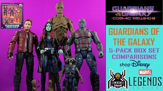 Marvel Legends GUARDIANS OF THE GALAXY Cosmic Rewind MCU GOTG Shop Disney Exclusive COMPARISONS