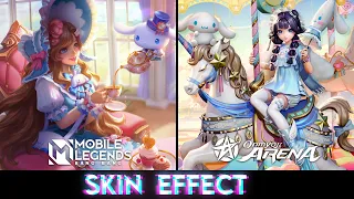 Floryn vs Kaguya : Sanrio Skins Effect l MLBB, OA