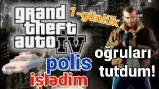 gta 4 oynadım! polis maşını ilə polis işlədim! oğruları tutdum!✅