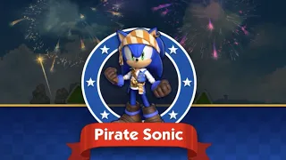 Sonic Dash Pirate Sonic New Character | Nubi Gameplay