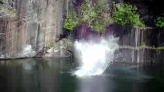 Cliff Jump at granite quarry