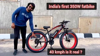 India's Fastest Fatbike with 350W hub motor from @VOLTEBYK_OFFICIAL  | Runner pro #cycle #voltebyk