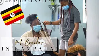 #1 BRAIDER IN KAMPALA | NICOLE'S BRAIDING SALON | Moving to Africa Series | Ugandan YouTuber