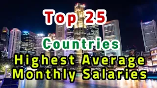 TOP 25 Countries With The Highest Average Monthly Net Salaries (After Tax )