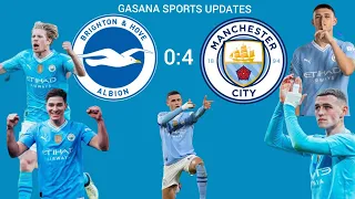 BRIGHTON 0:4 MAN CITY: KDB, FODEN, ALVAREZ BANYAGIYE IKIPE GOLAZOOOOOOO