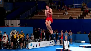 WILLERTON Kristof (GBR) M - 2019 Trampoline Worlds, Tokyo (JPN) - Qualification Tumbling R2