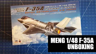 Meng 1/48 F-35A Lightning II Royal Netherlands Air Force Unboxing (LS-011)